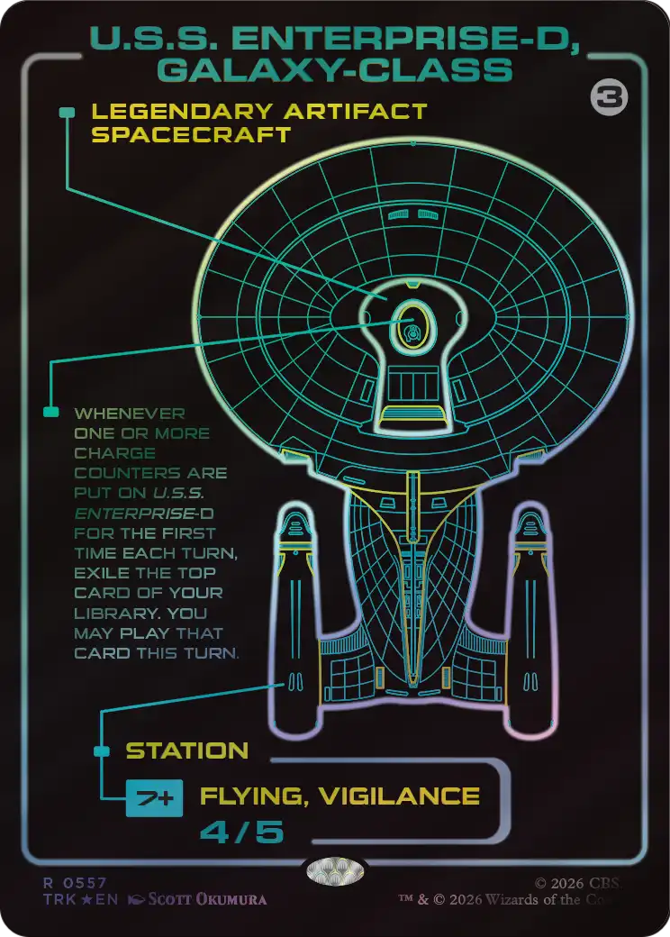 U.S.S. Enterprise-D, Galaxy-Class (Showcase) [Star Trek] | Card Citadel