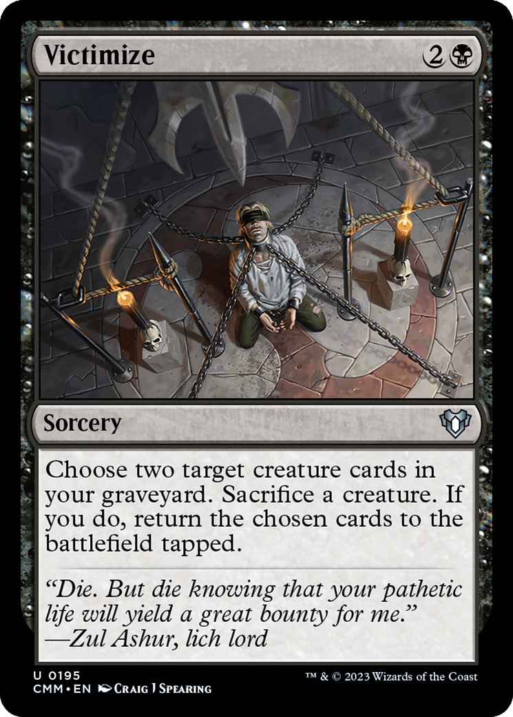 Victimize [Commander Masters] | Card Citadel