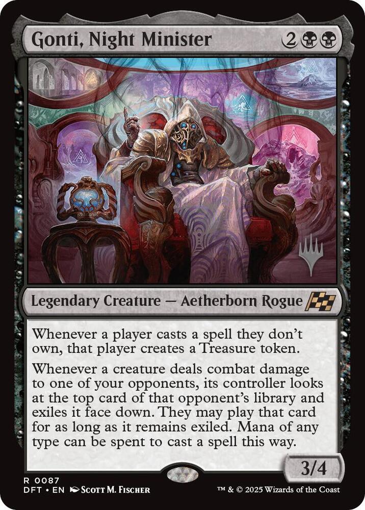 Gonti, Night Minister (Promo Pack) [Aetherdrift Promos] | Card Citadel