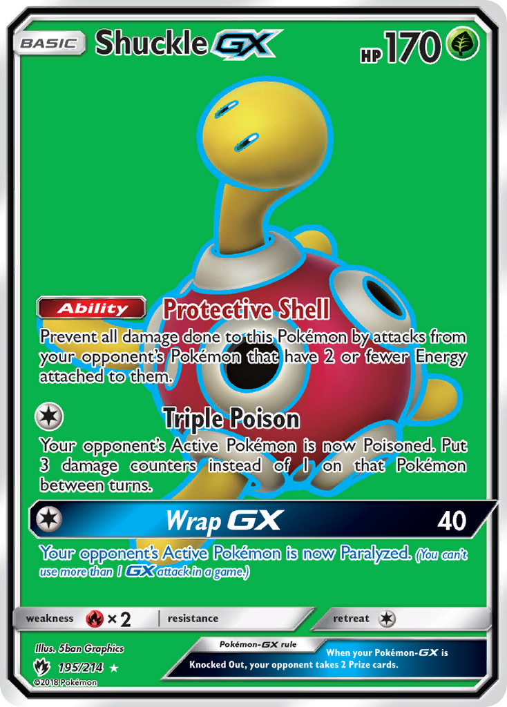 Shuckle GX (195/214) [Sun & Moon: Lost Thunder] | Card Citadel