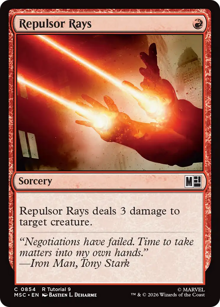 Repulsor Rays (0854) [Marvel Super Heroes Commander] | Card Citadel