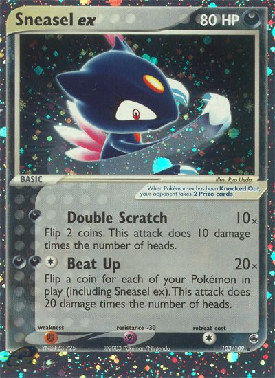 Sneasel ex (103/109) [EX: Ruby & Sapphire] | Card Citadel