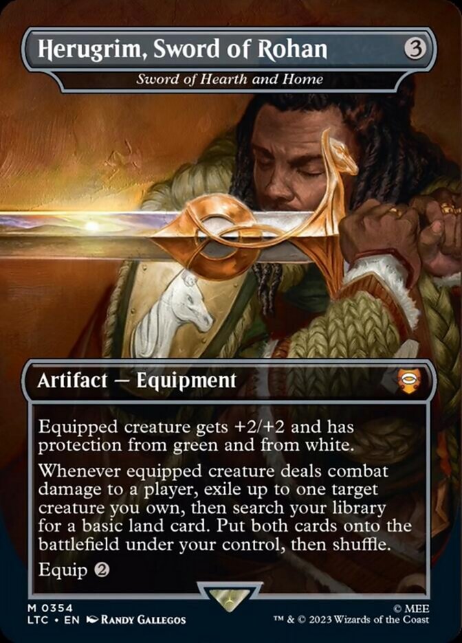 Sword of Hearth and Home - Herugrim, Sword of Rohan [The Lord of the Rings: Tales of Middle-Earth Commander] | Card Citadel