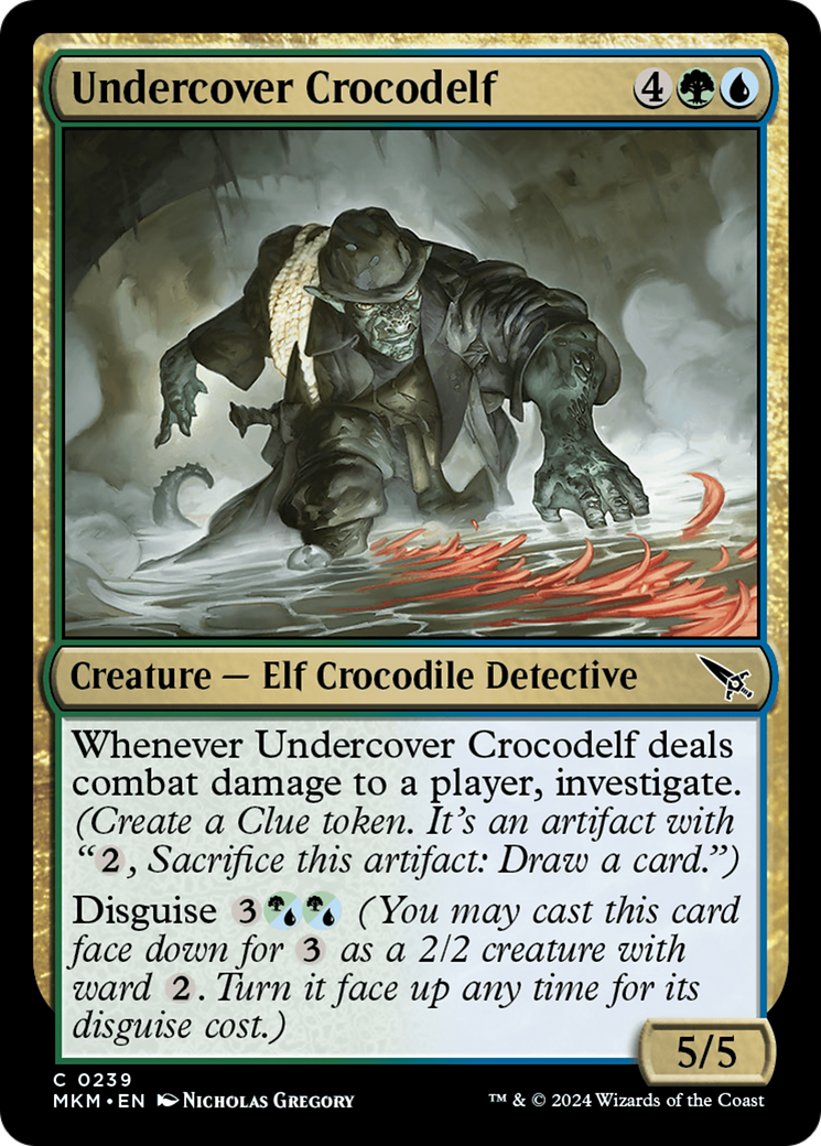 Undercover Crocodelf (White) [Murders at Karlov Manor] | Card Citadel