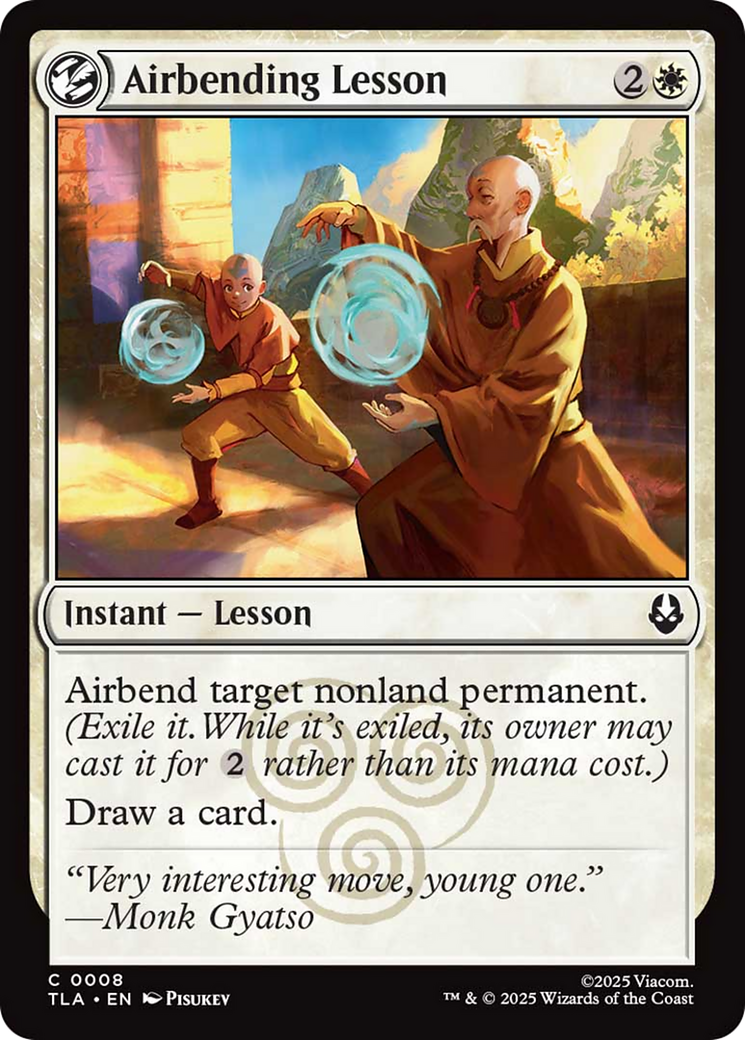 Airbending Lesson [Avatar: The Last Airbender] | Card Citadel