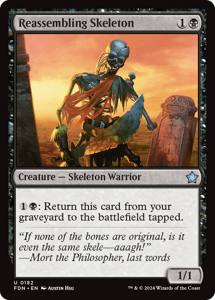 Reassembling Skeleton [Foundations] | Card Citadel