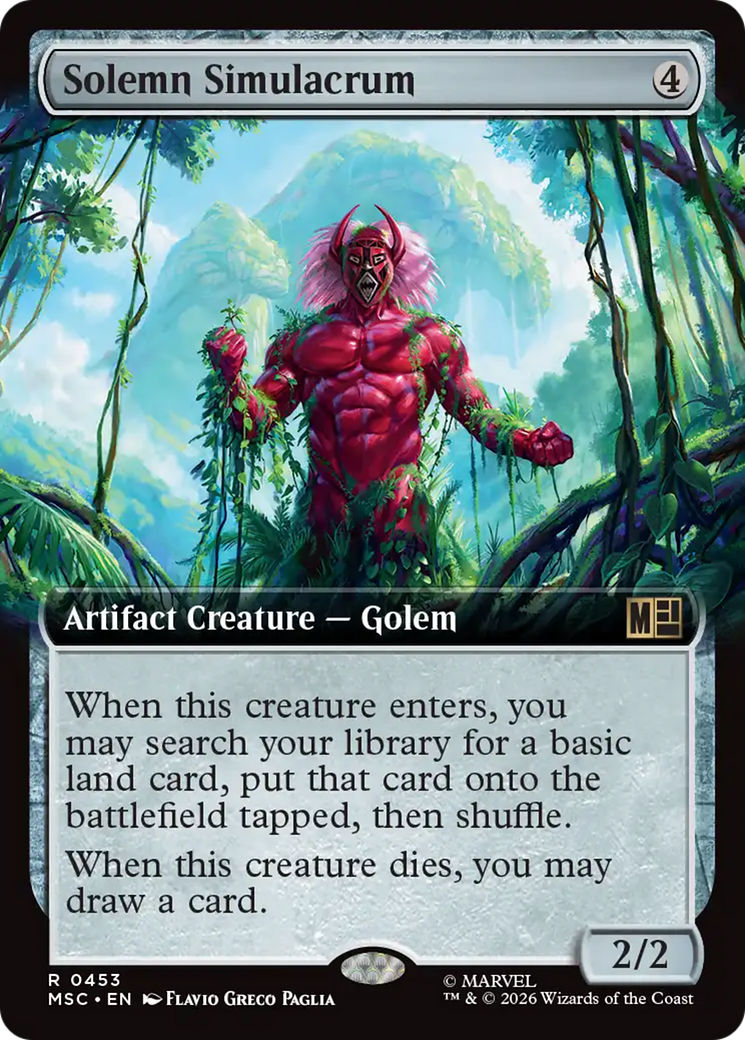 Solemn Simulacrum (Extended Art) [Marvel Super Heroes Commander] | Card Citadel