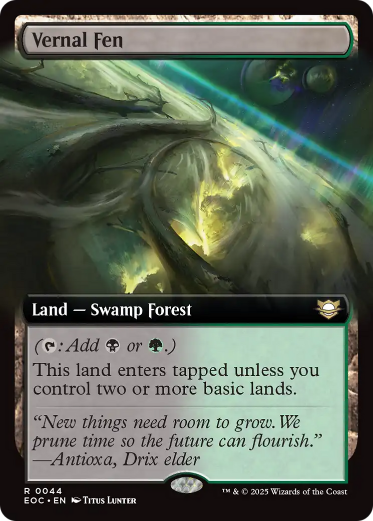 Vernal Fen (Extended Art) [Edge of Eternities Commander] | Card Citadel