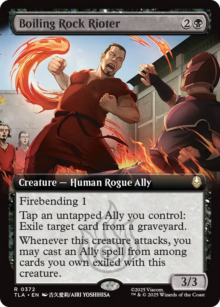 Boiling Rock Rioter (Extended Art) [Avatar: The Last Airbender] | Card Citadel