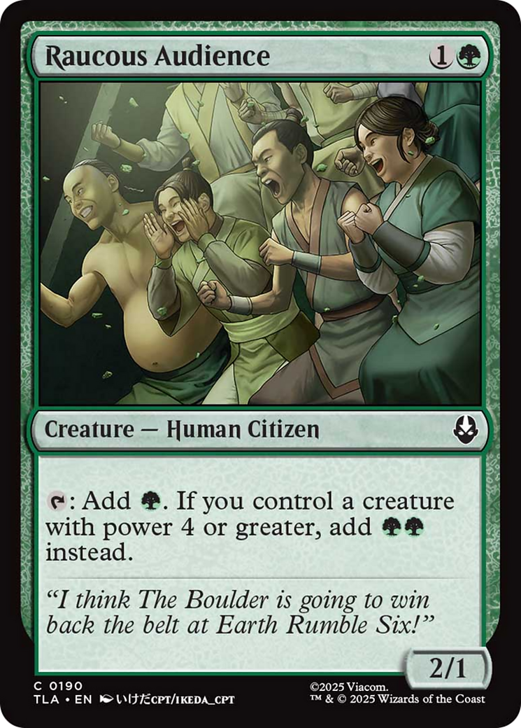 Raucous Audience [Avatar: The Last Airbender] | Card Citadel