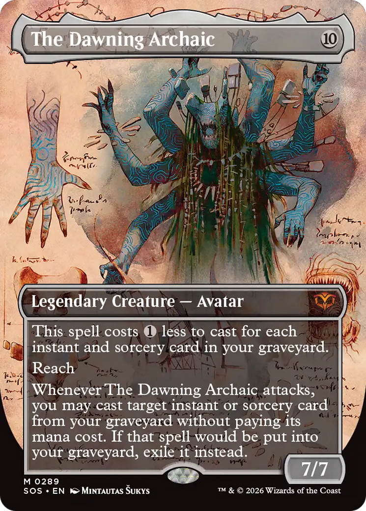 The Dawning Archaic (Borderless) [Secrets of Strixhaven] | Card Citadel
