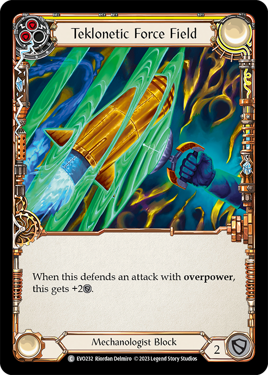 Teklonetic Force Field (Yellow) [EVO232] (Bright Lights) | Card Citadel