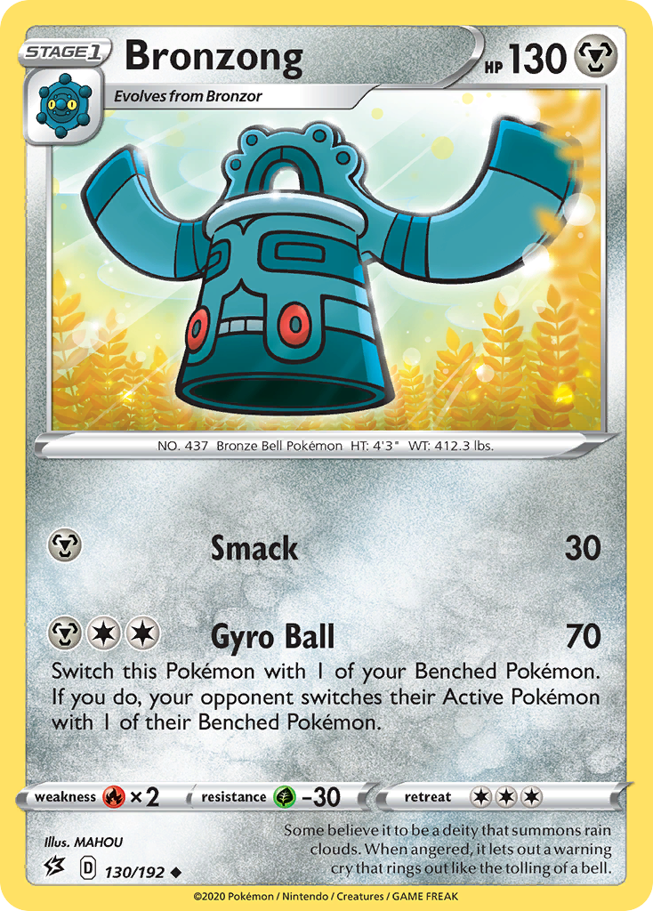 Bronzong (130/192) [Sword & Shield: Rebel Clash] | Card Citadel