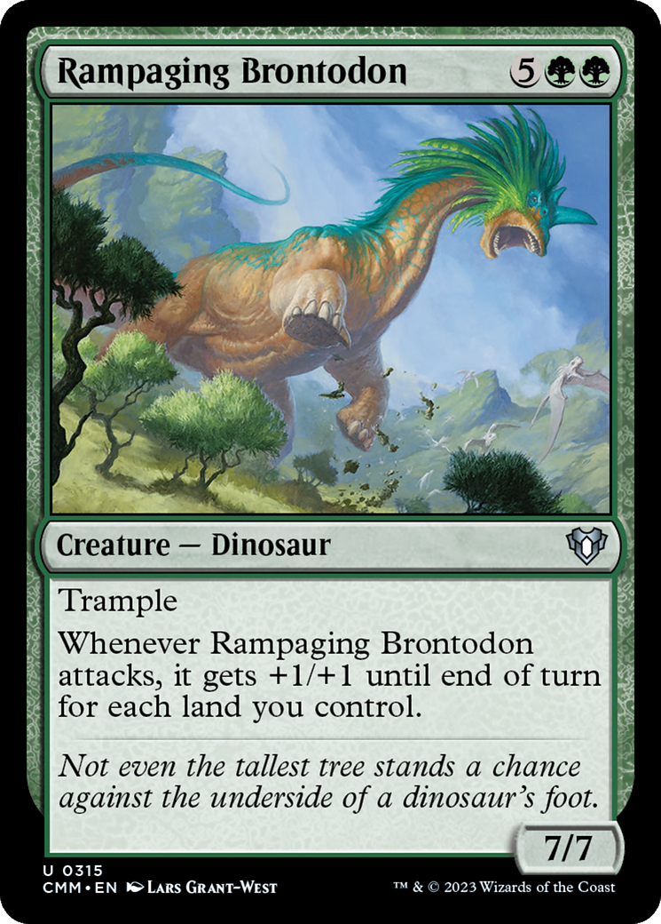 Rampaging Brontodon [Commander Masters] | Card Citadel