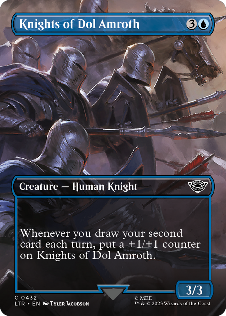 Knights of Dol Amroth (Borderless Alternate Art) [The Lord of the Rings: Tales of Middle-Earth] | Card Citadel