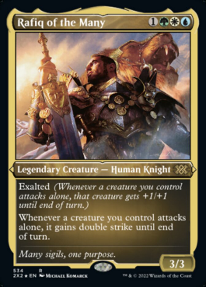 Rafiq of the Many (Foil Etched) [Double Masters 2022] | Card Citadel