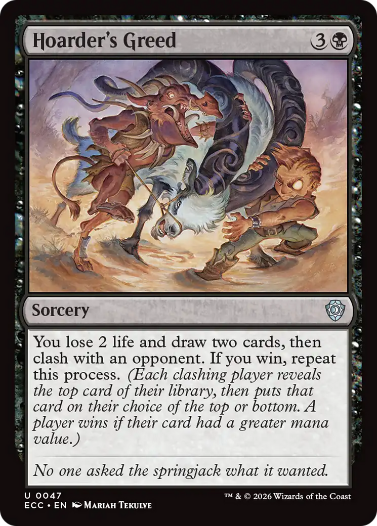 Hoarder's Greed [Lorwyn Eclipsed Commander] | Card Citadel