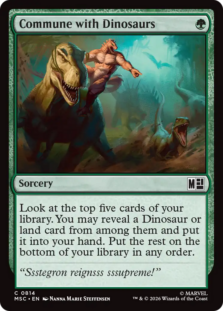 Commune with Dinosaurs [Marvel Super Heroes Commander] | Card Citadel