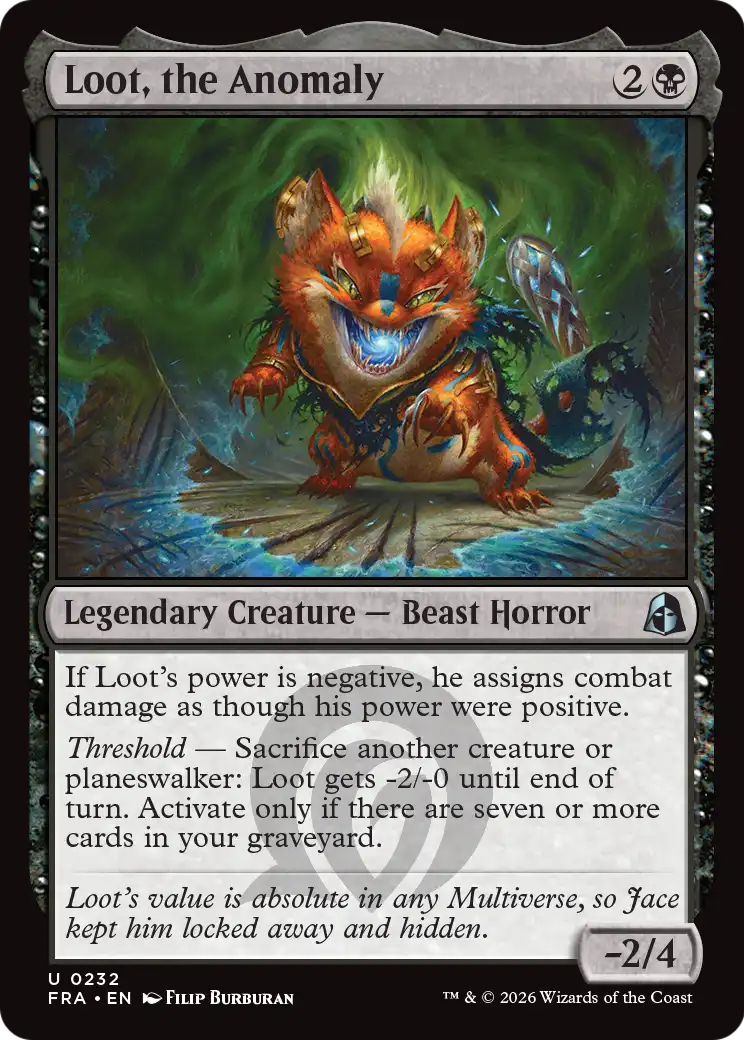 Loot, the Anomaly [Reality Fracture] | Card Citadel