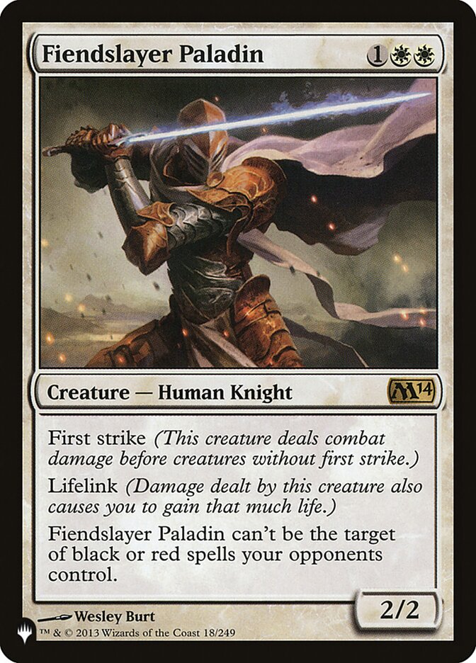 Fiendslayer Paladin [The List] | Card Citadel