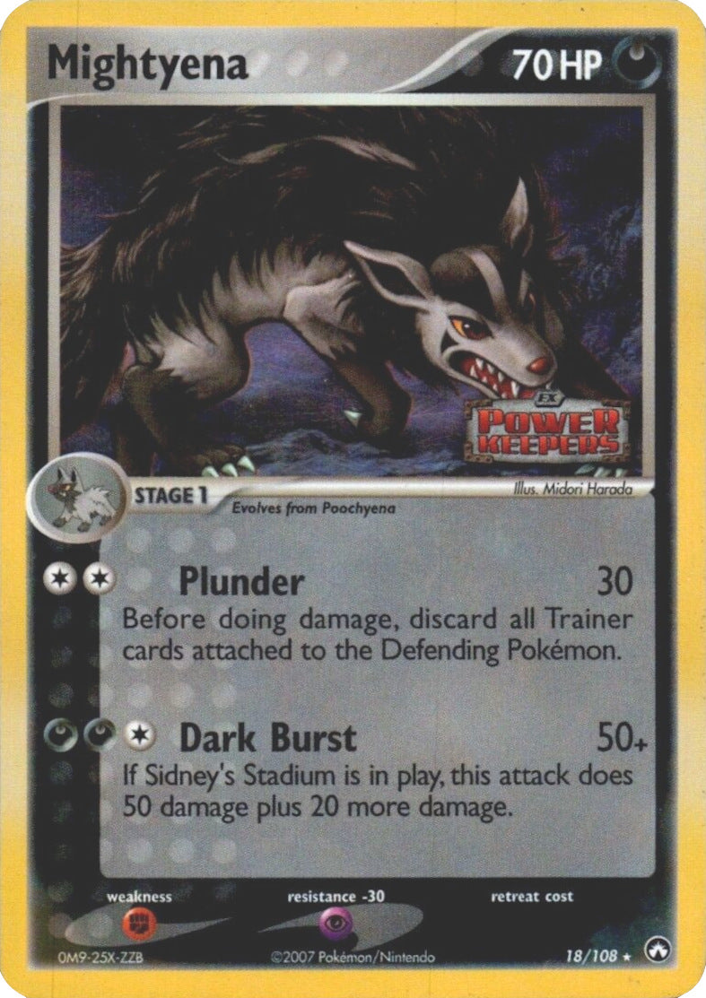 Mightyena (18/108) (Stamped) [EX: Power Keepers] | Card Citadel