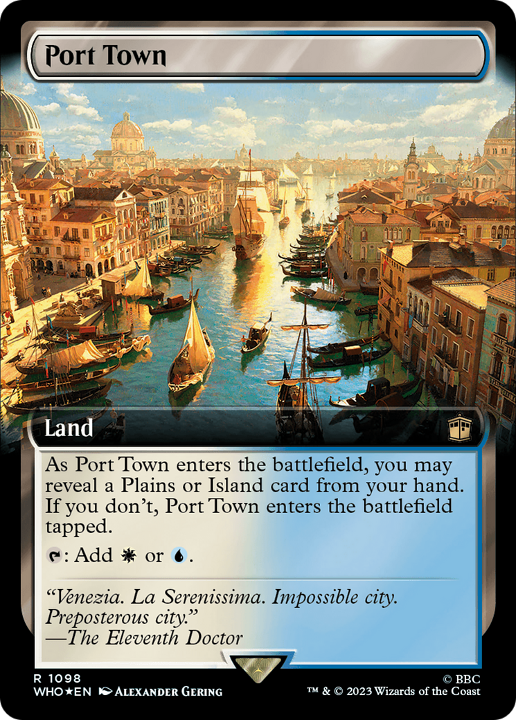 Port Town (Extended Art) (Surge Foil) [Doctor Who] | Card Citadel