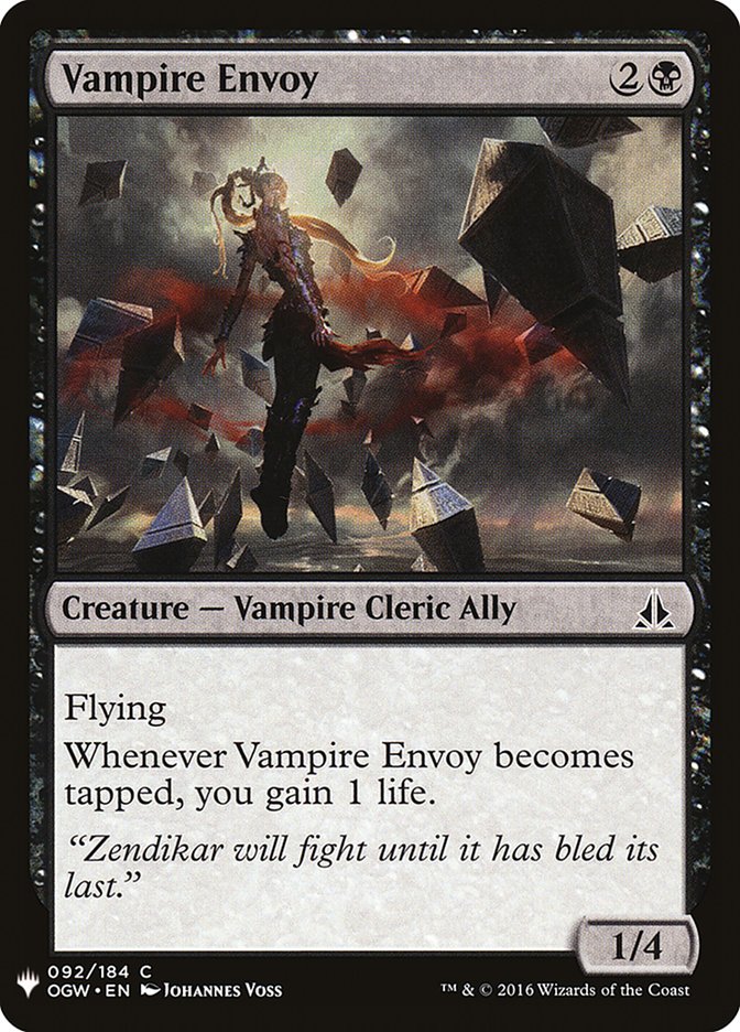 Vampire Envoy [Mystery Booster] | Card Citadel