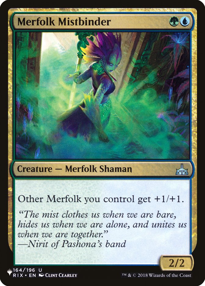 Merfolk Mistbinder [The List] | Card Citadel