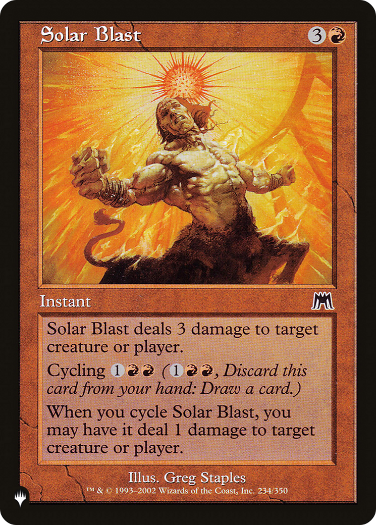 Solar Blast [The List] | Card Citadel
