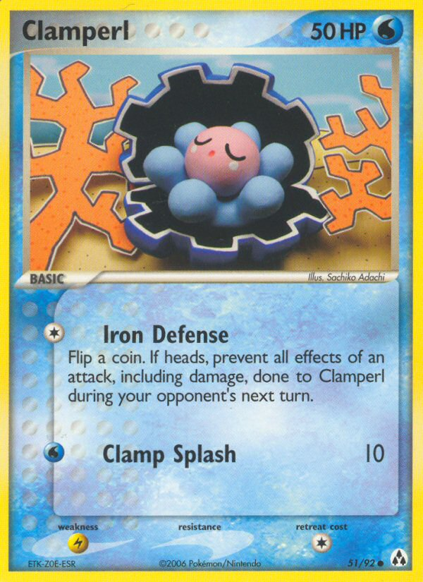 Clamperl (51/92) [EX: Legend Maker] | Card Citadel