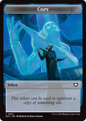 Copy // Clue Double-Sided Token [Edge of Eternities Commander Tokens] | Card Citadel