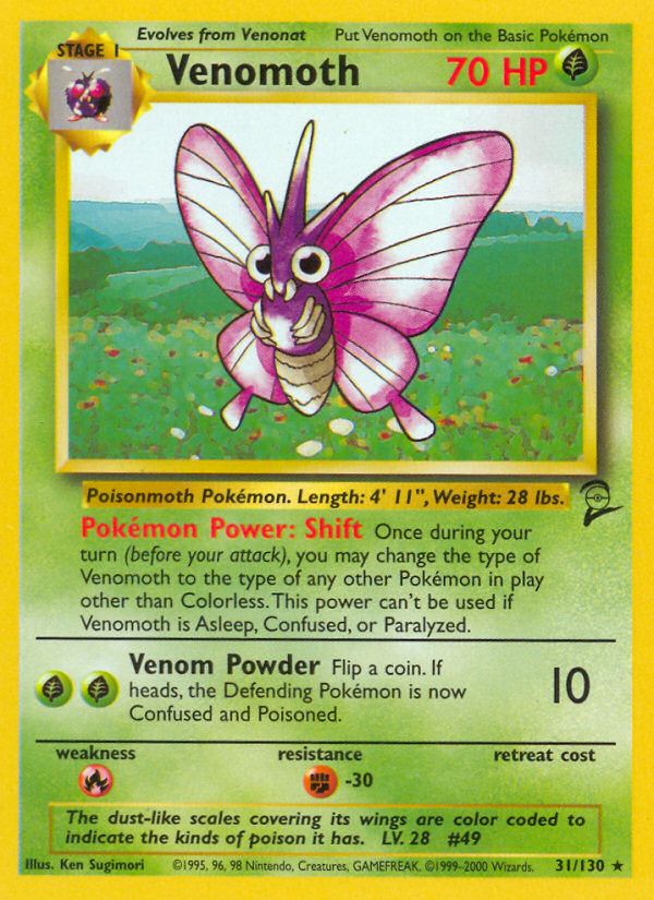 Venomoth (31/130) [Base Set 2] | Card Citadel