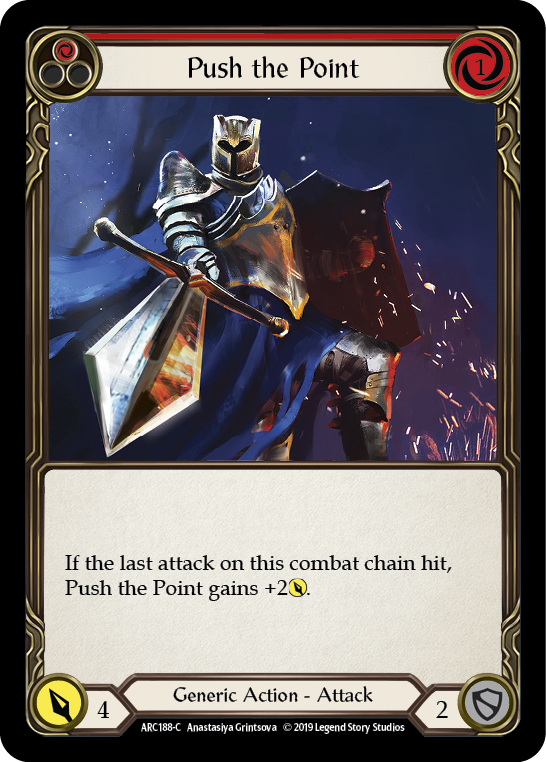 Push the Point (Red) [ARC188-C] (Arcane Rising)  1st Edition Normal | Card Citadel