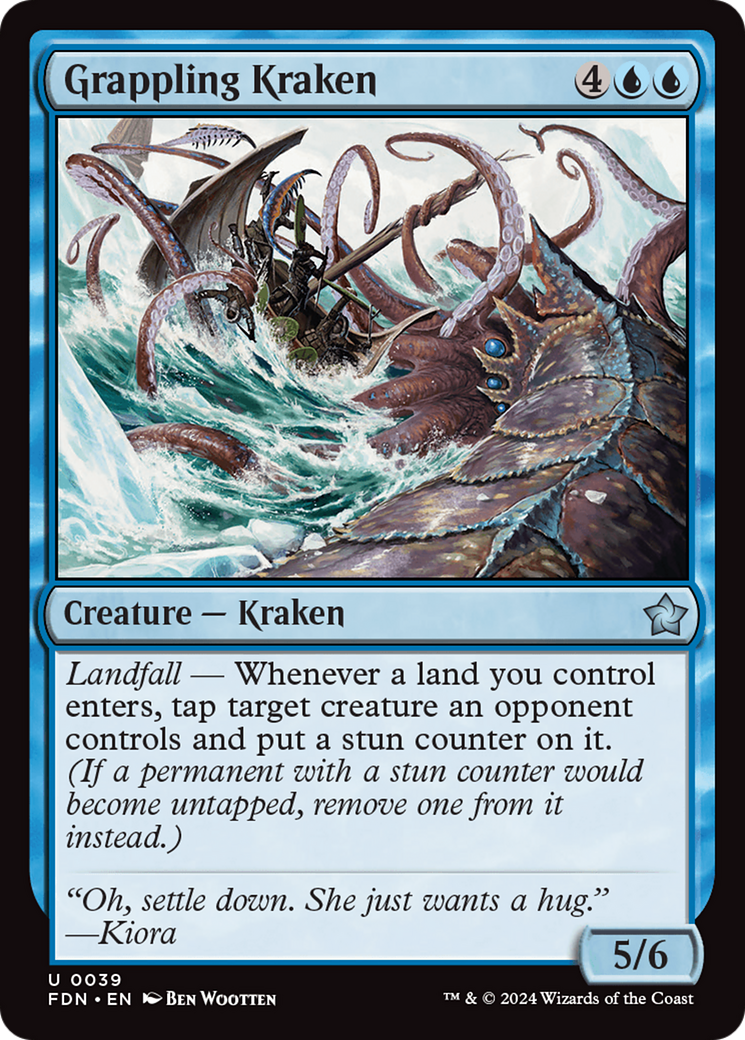 Grappling Kraken [Foundations] | Card Citadel