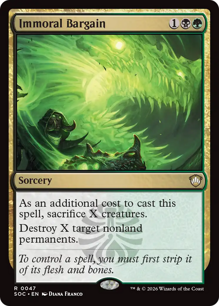 Immoral Bargain [Secrets of Strixhaven Commander] | Card Citadel