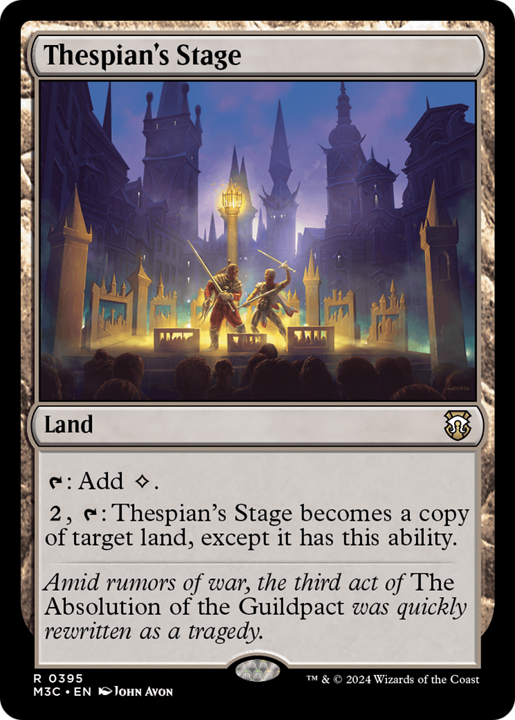 Thespian's Stage (Ripple Foil) [Modern Horizons 3 Commander] | Card Citadel