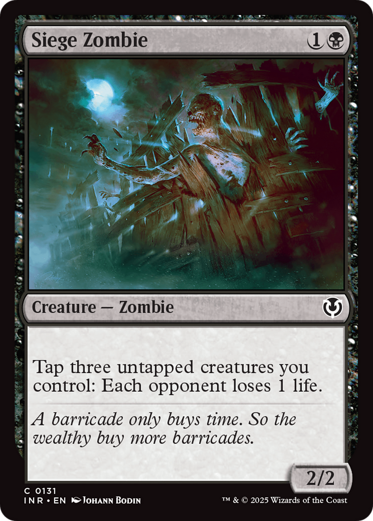 Siege Zombie [Innistrad Remastered] | Card Citadel