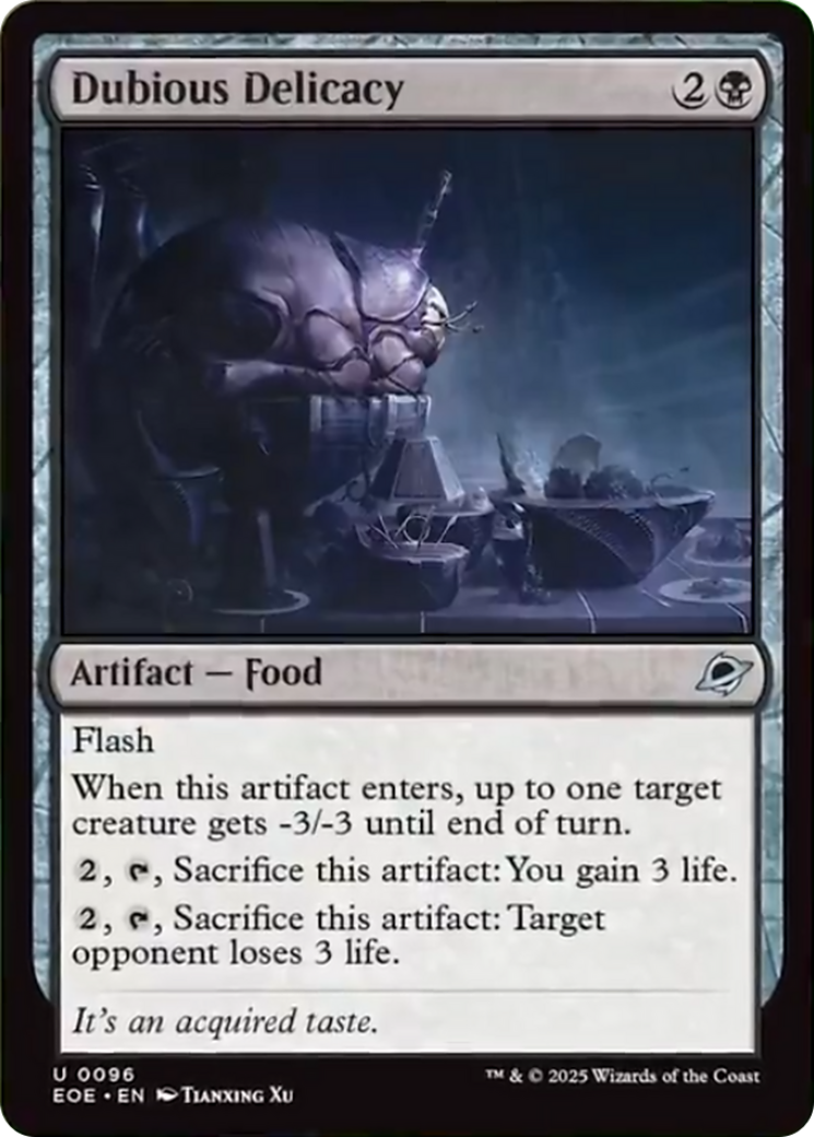 Dubious Delicacy [Edge of Eternities] | Card Citadel