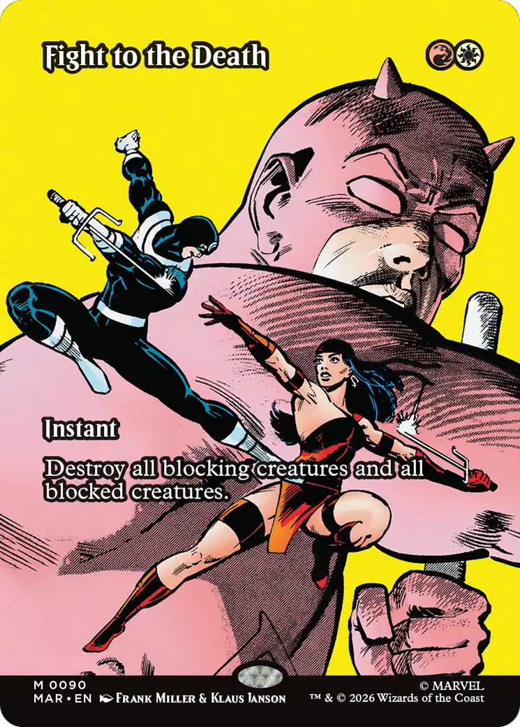 Fight to the Death (Borderless) [Marvel Universe: Eternal-Legal] | Card Citadel