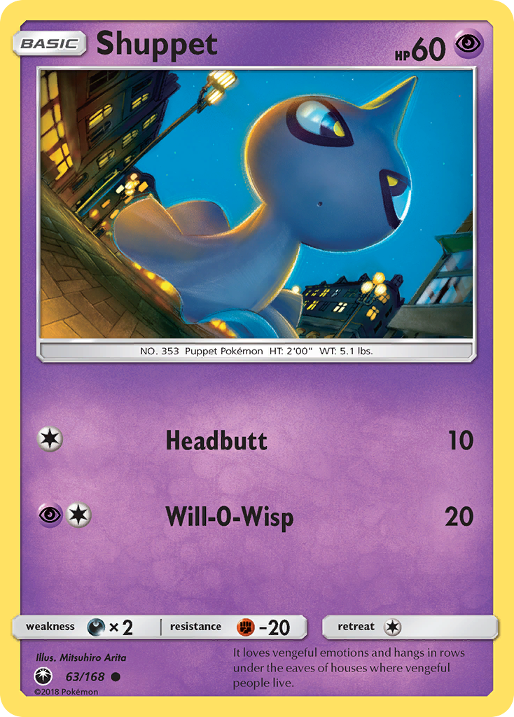 Shuppet (63/168) [Sun & Moon: Celestial Storm] | Card Citadel