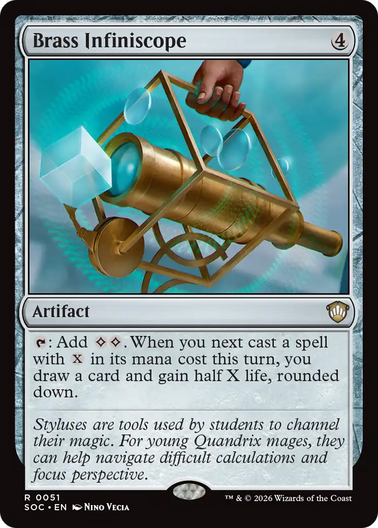 Brass Infiniscope [Secrets of Strixhaven Commander] | Card Citadel