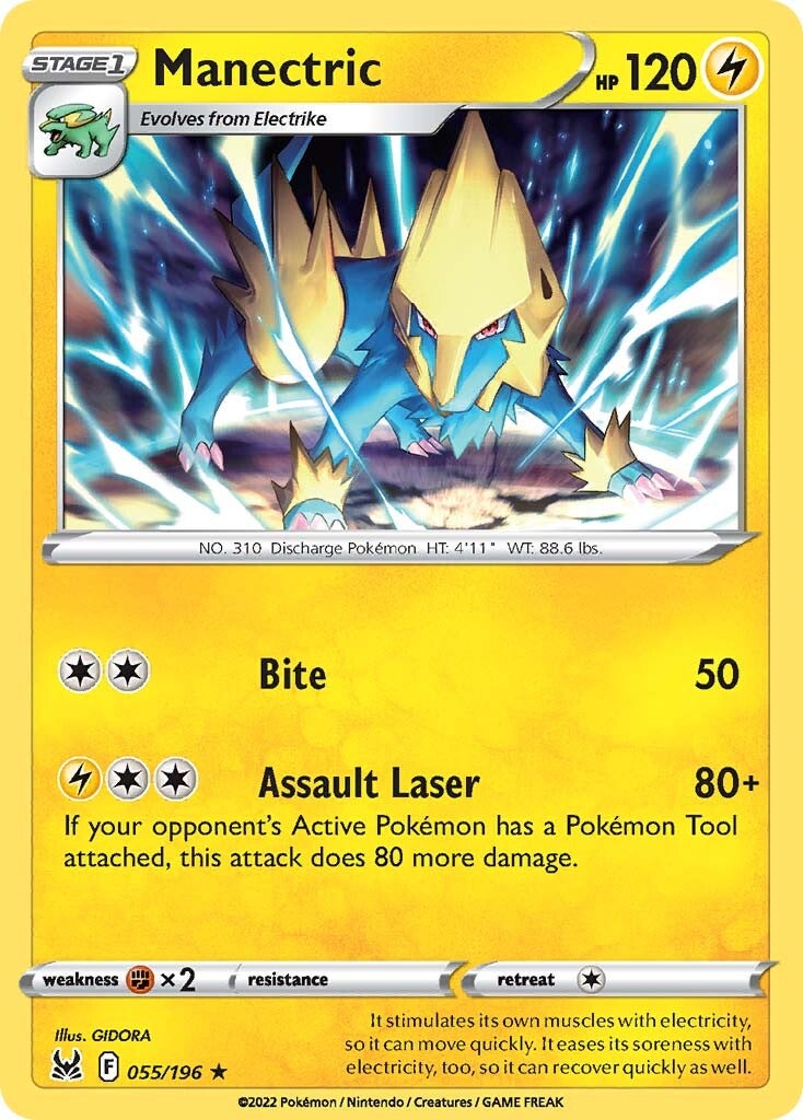 Manectric (055/196) [Sword & Shield: Lost Origin] | Card Citadel