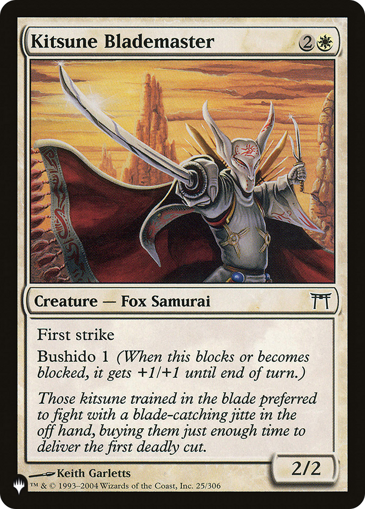 Kitsune Blademaster [The List Reprints] | Card Citadel