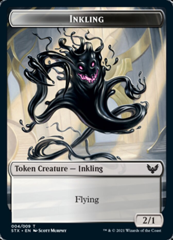 Inkling // Treasure Double-Sided Token [Strixhaven: School of Mages Tokens] | Card Citadel