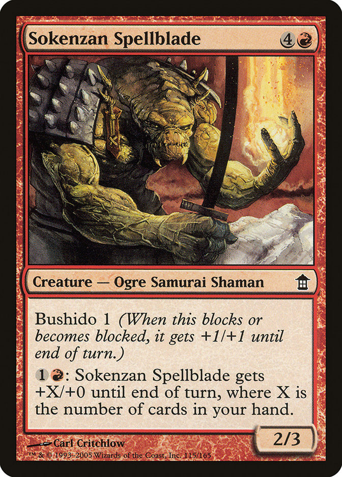 Sokenzan Spellblade [Saviors of Kamigawa] | Card Citadel