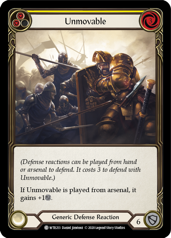 Unmovable (Yellow) [U-WTR213] (Welcome to Rathe Unlimited)  Unlimited Normal | Card Citadel