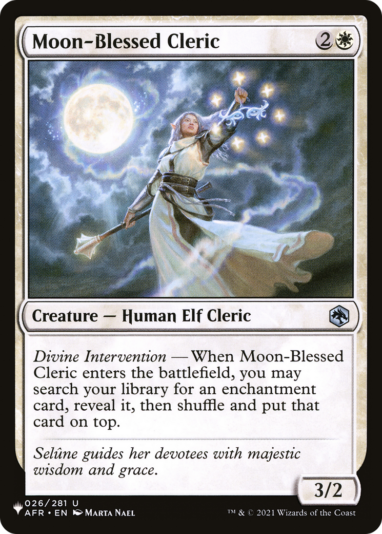 Moon-Blessed Cleric [The List] | Card Citadel