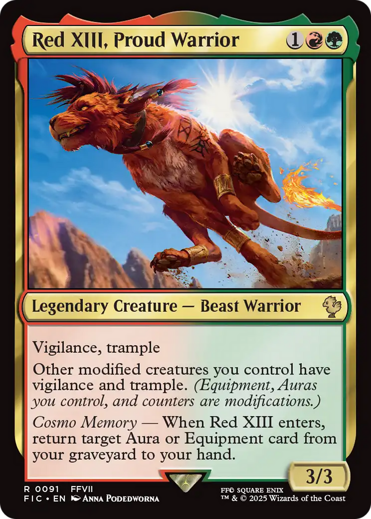 Red XIII, Proud Warrior [FINAL FANTASY Commander] | Card Citadel