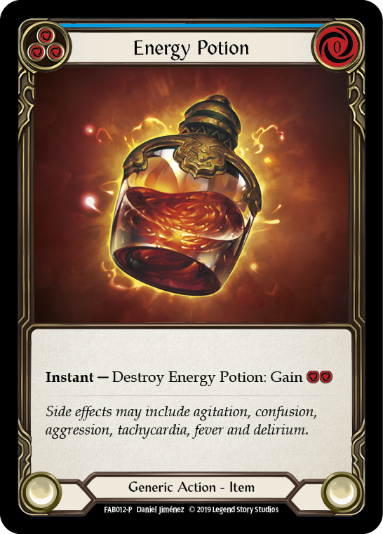 Energy Potion [FAB012-P] (Promo)  1st Edition Cold Foil | Card Citadel
