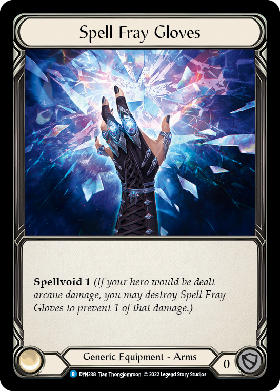 Spell Fray Gloves [DYN238] (Dynasty)  Rainbow Foil | Card Citadel